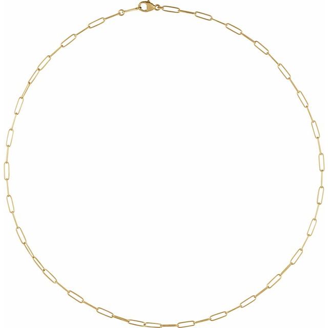 Collar estilo Paperclip en oro amarillo de 18k