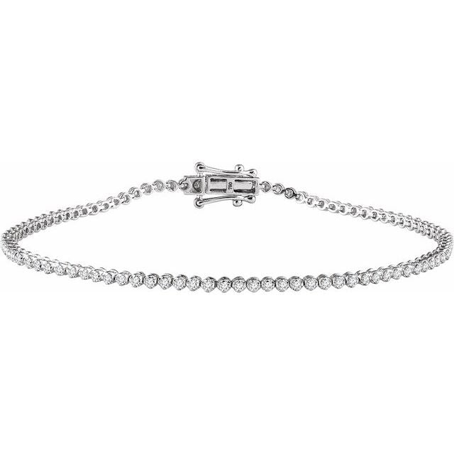 Pulsera Oda de oro blanco de 14k y diamantes