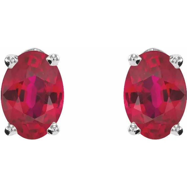 Aretes Cordelia con Rubí