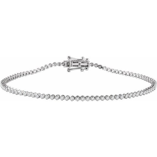 Pulsera Oda de oro blanco de 14k y diamantes