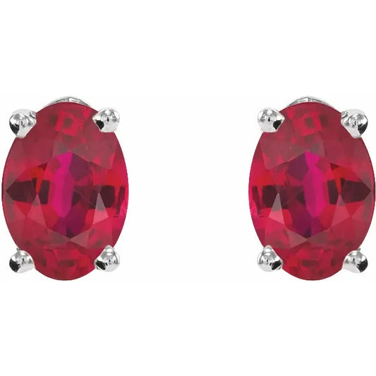 Aretes Cordelia con Rubí